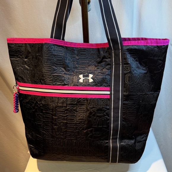 Under Armour Black Tote with Pink Highlights - Picture 1 of 12